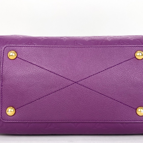 ⭐️ SOLD ⭐️Louis Vuitton Speedy 30 Purple Monogram Empreinte Leather Bandouliere - Picture 3 of 11